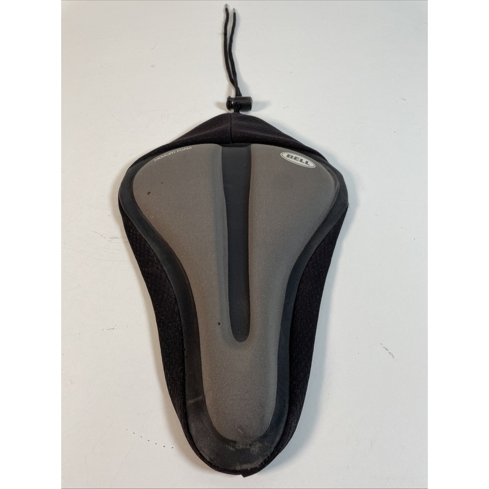 BELL MEMORY FOAM TRIANGLE BICYCLE SEAT COVER ADJUSTABLE COMFORT WASHABLE EX COND